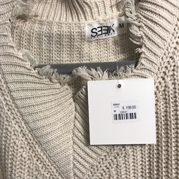 LF Stores NWT🎈Distressed Oversized sweater - Picture 2 of 7